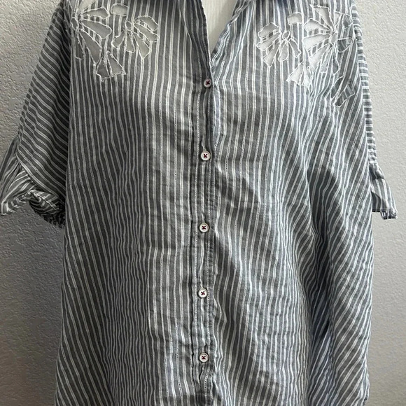 Anthropologie Maeve Oversized Blouse - Picture 2 of 6